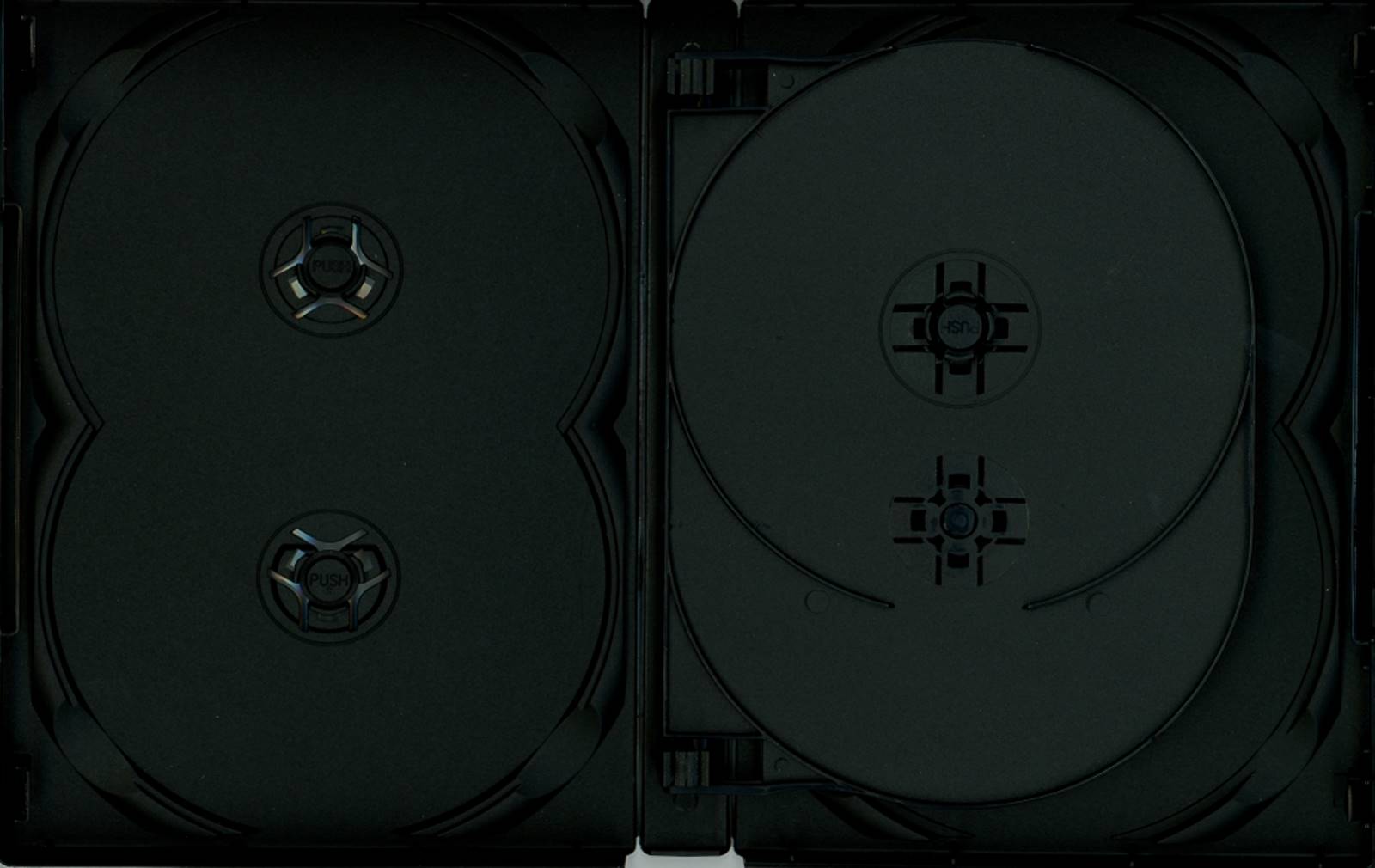 DVD, Hülle, Leerhülle, Variante 1, 6-fach, 190 x 135 x 20 mm, schwarz